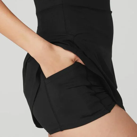 ALO Yoga Black Mini Dress - Picture 6 of 9